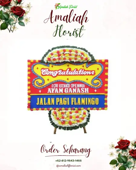 Sewa Papan Bunga Vihara Tangerang